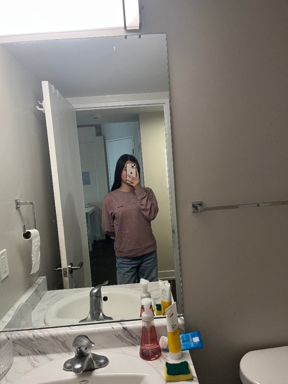 Calvin Klein Long Sleeve, Pink, XS